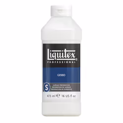 Liquitex Professional White Gesso Surface Prep Medium, 473 ml