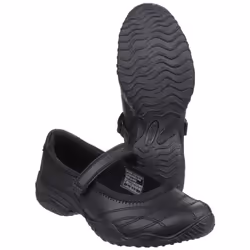 ) Skechers Velocity Pouty Leather Girls's Black Shoes - Black, 13 (Adults'
