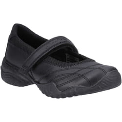 ) Skechers Velocity Pouty Leather Girls's Black Shoes - Black, 1.5 (Adults'