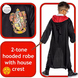 Rubie's Official Harry Potter Pack Gryffindor Robe, Wand and Glasses
