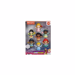 Fisher-Price Little People Disney Princess Toys, Set of 7 Character Figures for Toddler and Preschool Pretend Play, HJW75