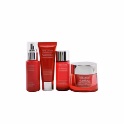 Estee Lauder Nutritious Super-Pomegranate Nourish All Night Set: Night Creme+ Milky Lotion+ Lotion Intense Moist+ Cleansing F ...