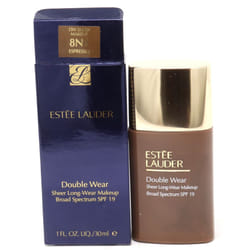 Estee Lauder Double Wear Sheer-Long-Wear Spf 19  1.0oz/30ml New With Box - 8N1 Espresso