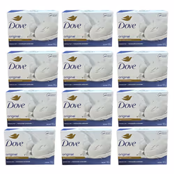 12 x 135g Dove Beauty Cream Original Soap Bar (Larger 135g Bars)