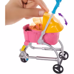 Barbie Stroll n Play Pups Doll And Accessories
