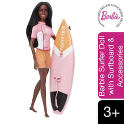 BarbieÂ® Olympic Games Tokyo 2020 Surfer Doll with Accessories
