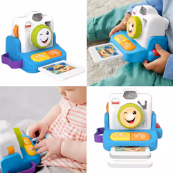 Fisher Price Click Laugh Learn Instant Camera Interactive Kids Toy Educational