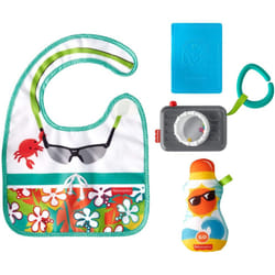 Baby Kids Bib Camera Travel Kit Fun Activity Teething Tourist Gift Set