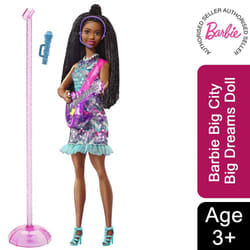 Barbie Doll with Music & Light-Up Feature, Purple Guitar - Singing