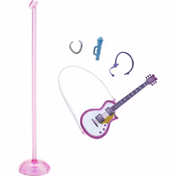 Barbie Doll with Music & Light-Up Feature, Purple Guitar - Singing