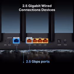 TP-Link Archer BE400 wireless router 2.5 Gigabit Ethernet Dual-band (2.4 GHz / 5 GHz) Black - Additional view 6