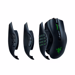 Razer Naga Pro, Right-hand, Optical, RF Wireless, 20000 DPI, Black