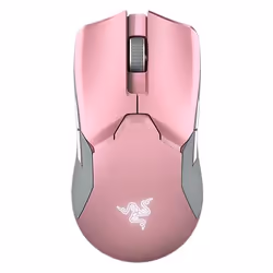 Razer Viper Ultimate, Right-hand, Optical, RF Wireless + USB Type-C, 20000 DPI, Pink