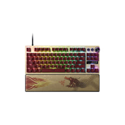 Razer Huntsman V3 Pro Tenkeyless keyboard Gaming USB QWERTY UK International Gold, Yellow