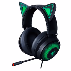 Razer Kraken Kitty Edition, Wired, Gaming, 20 - 20000 Hz, 408 g, Headset, Black, Green