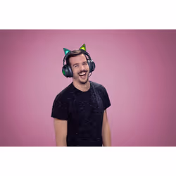 Razer Kraken Kitty Edition Headset Wired Head-band Gaming Black, Green