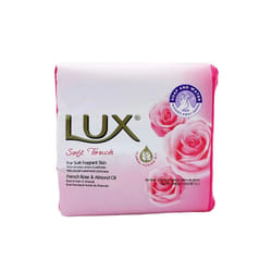 Lux Soft Touch Bar Soap Infused with French Rose and Almond Oil 3-Pack
