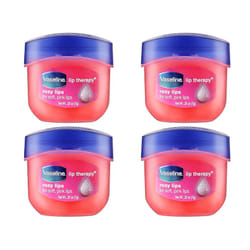 Vaseline Lip Therapy Lip Balm Mini  Rosy Lips | Lip Repair in a Container for Cracked  Dry Lip | Travel Size 0.25 oz (Pack of 4)