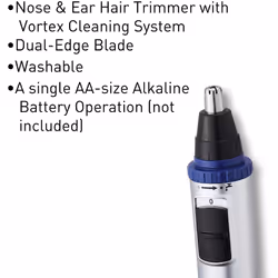 Panasonic ER-GN30 Wet and Dry Electric Nose, Ear and Facial Hair Trimmer for Men