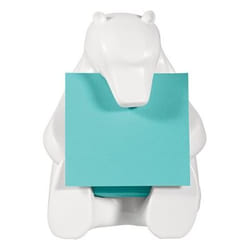 Post-It Pop-up Note Dispenser for 3 in x 3 in Notes, Bear design, White