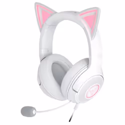 Razer Kraken Kitty V2, Wired, 20 - 20000 Hz, Gaming, 353 g, Headset, White