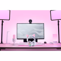 Razer Kraken Kitty V3 Pro - White Headset Wired & Wireless Head-band Gaming USB Type-A Bluetooth - Additional view 4