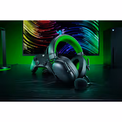 Razer BlackShark V3 X HyperSpeed Headset Wired & Wireless Head-band Gaming USB Type-A Bluetooth Black, Green - Additional view 2