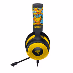 Razer Kraken V4 X Pokemon Headset Wired Head-band Gaming USB Type-C / USB Type-A Black, Yellow - Additional view 2