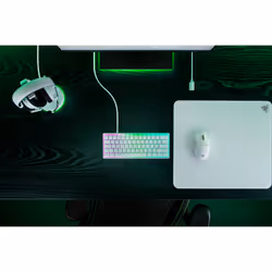 Razer RZ03-04990100-R3M1, Wired, USB, Optical key switch, QWERTY, RGB LED, White