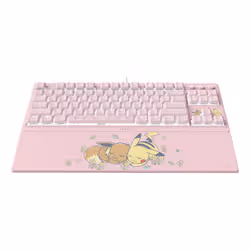 Razer Ornata V3 Tenkeyless – Pikachu & Eevee Edition keyboard Gaming USB Pink - Additional view 3