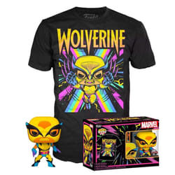 Funko POP! & Tee Marvel Wolverine (Blacklight) Vinyl Figure New