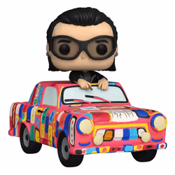 Funko U2 POP! Rides Super Deluxe Vinyl Figure AB Car With Bono - 15 CM
