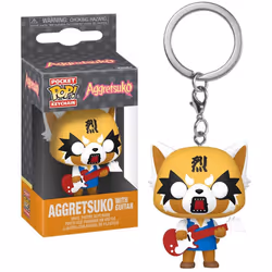 Aggretsuko (with Guitar) Funko Pocket Pop! Sanrio Keychain