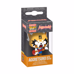 Aggretsuko (with Guitar) Funko Pocket Pop! Sanrio Keychain