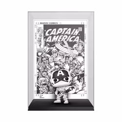 Captain America (Black & White) Marvel Funko Pop! Comic Cover Vinyl Figure