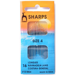 Pony Sharps Sewing Needles - per pack of 16