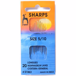 Pony Sharps Sewing Needles - per pack of 20