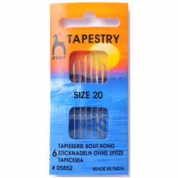 Pony Tapestry Cross Stitch Needles - per pack of 6