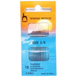 Pony Darning Sewing Needles - per pack of 10