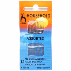 Pony Assorted Sewing Needles - per pack of 12