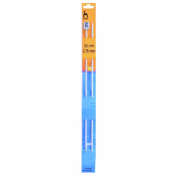Pony Knitting Pins Choice of length and size - 25cm, 2.75