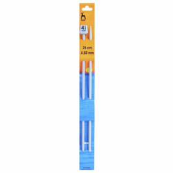 Pony Knitting Pins Choice of length and size - 25cm, 4.5