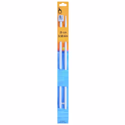 Pony Knitting Pins Choice of length and size - 25cm, 5.5