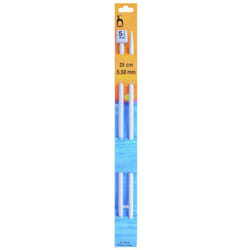 Pony Knitting Pins Choice of length and size - 25cm, 5.5