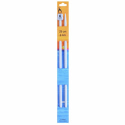 Pony Knitting Pins Choice of length and size - 25cm, 6