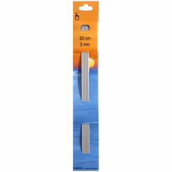 Pony Double Point Needles 20cm - per pack of 5