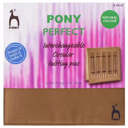 Pony Perfect Knitting Pins Circular Interchangeable Set in Luxury Gift Case