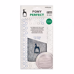 Pony Perfect Knitting Pins Double-Ended Sets of Five In Felt Case: Assorted Sizes P49151