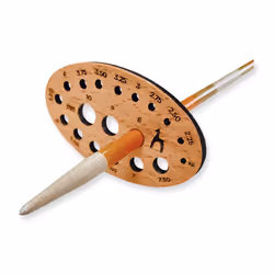 Pony wooden oval knitting gauge