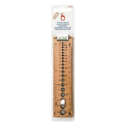 Pony wooden rectangular knitting gauge